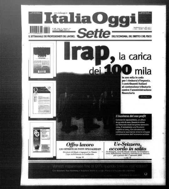 Italia oggi : quotidiano di economia finanza e politica